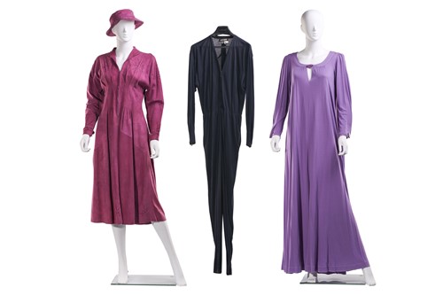 Lot 352 - Jean Muir - two dresses and a jumpsuit circa...
