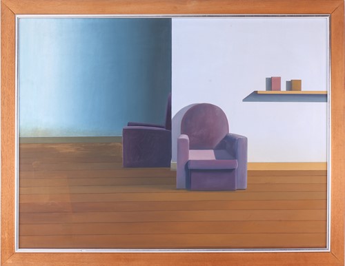 Lot 92 - Laurence Wallace (b. 1952), 'Two Armchairs'...