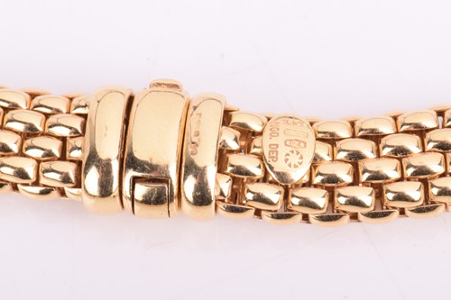 Lot 144 - Fope - a Flex'It necklace in 18ct yellow gold,...