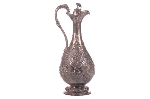 Lot 408 - A large Victorian embossed silver baluster...