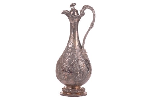 Lot 408 - A large Victorian embossed silver baluster...