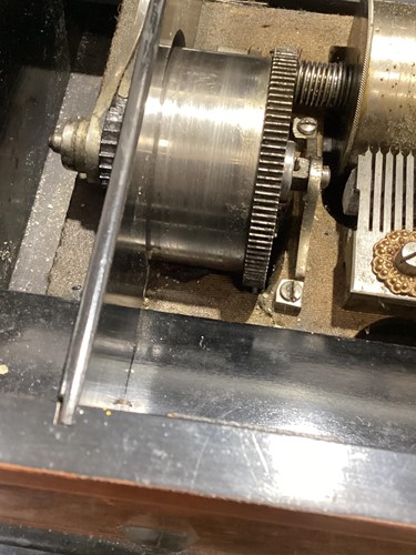 Lot 247 - A late 19th-century Swiss cylinder music box...