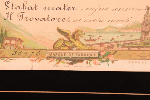 Lot 247 - A late 19th-century Swiss cylinder music box...