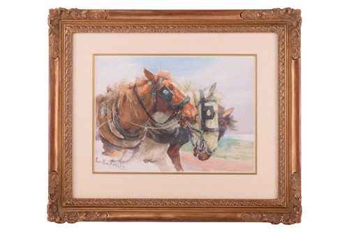 Lot 31 - Lucy Kemp-Welch (1869 - 1958), 'Pulling...