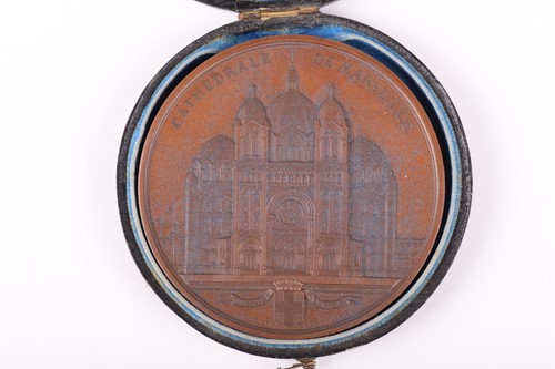 Lot 335 - A Victorian bronze medal for the 'Science and...