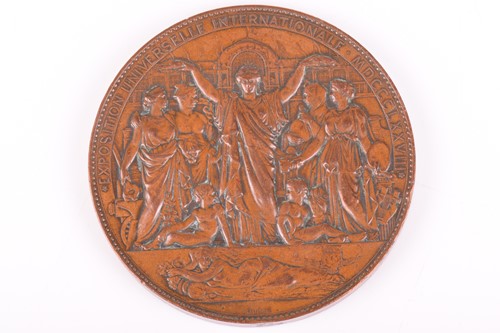 Lot 335 - A Victorian bronze medal for the 'Science and...