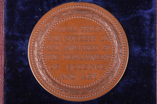 Lot 335 - A Victorian bronze medal for the 'Science and...