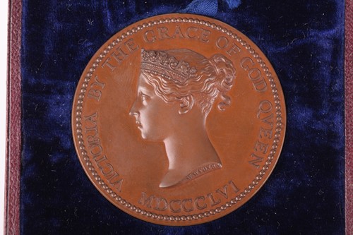 Lot 335 - A Victorian bronze medal for the 'Science and...