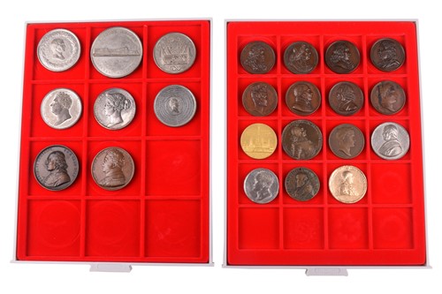 Lot 333 - A collection of commemorative medals, to...