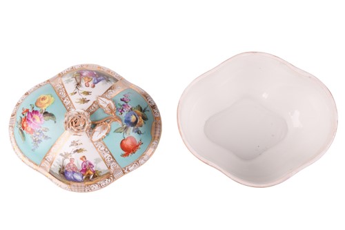 Lot 241 - A 19th-century Meissen porcelain figure group...