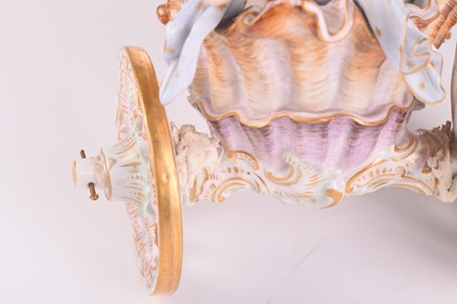 Lot 241 - A 19th-century Meissen porcelain figure group...