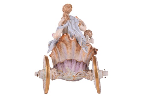 Lot 241 - A 19th-century Meissen porcelain figure group...
