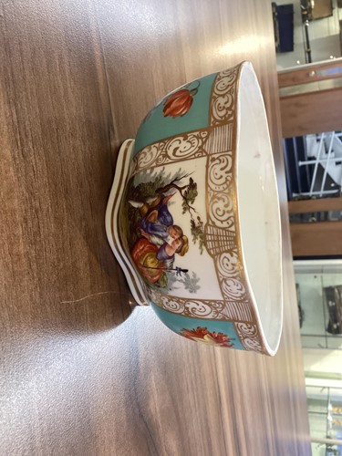Lot 241 - A 19th-century Meissen porcelain figure group...