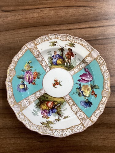 Lot 241 - A 19th-century Meissen porcelain figure group...