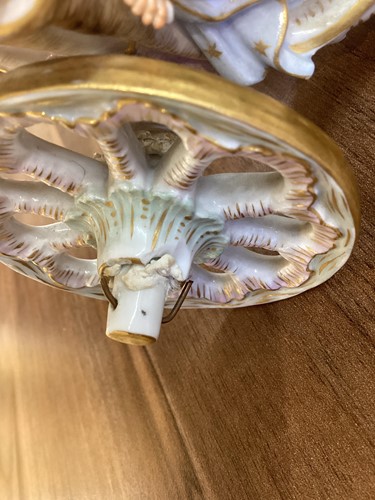 Lot 241 - A 19th-century Meissen porcelain figure group...