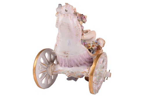 Lot 241 - A 19th-century Meissen porcelain figure group...