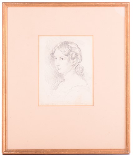 Lot 91 - John Linnell (1792 - 1882), Study of Miss...