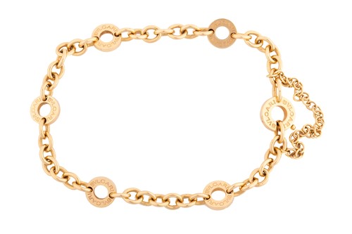 Lot 153 - Bulgari - a charm link bracelet, consisting of...