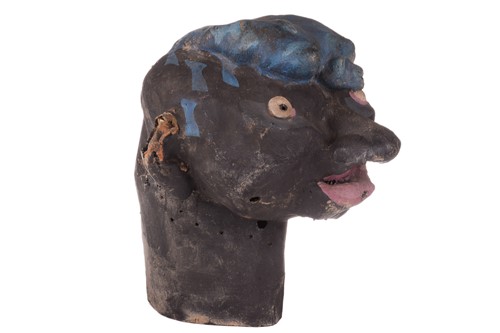 Lot 318 - An original over-sized papier mache mask/head,...