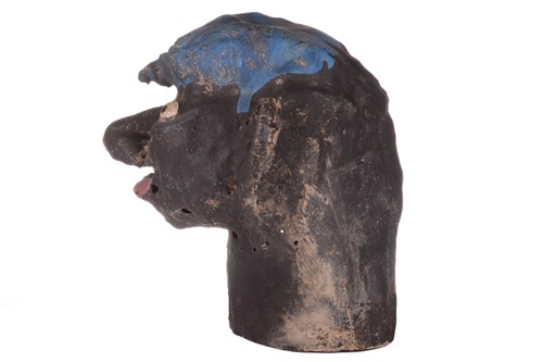 Lot 318 - An original over-sized papier mache mask/head,...