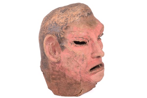 Lot 325 - An original over-sized papier mache mask/head,...
