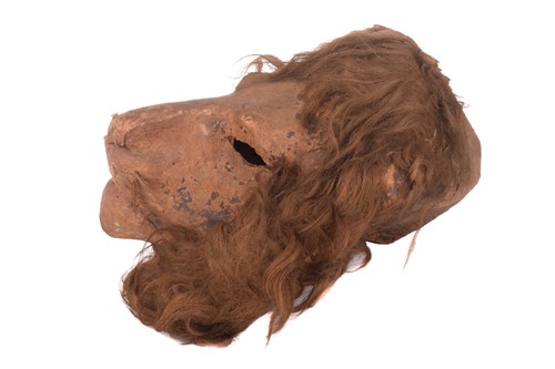 Lot 330 - An original papier mache lion mask, used as a...