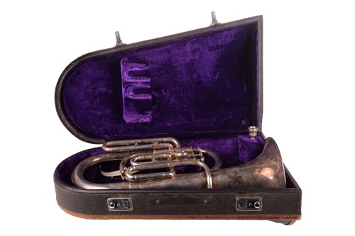 Lot 302 - A Lark tuba, Chinese made, in fitted case,...