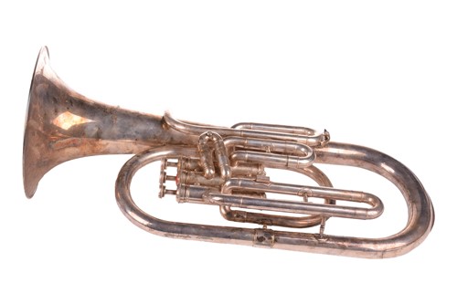 Lot 302 - A Lark tuba, Chinese made, in fitted case,...