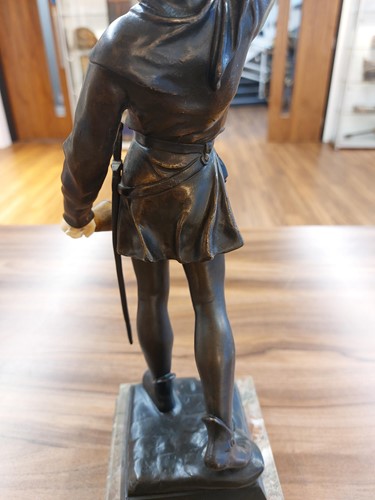 Lot 232 - Eugène Marioton (1854 - 1933), 'Le Couvre-feu'...