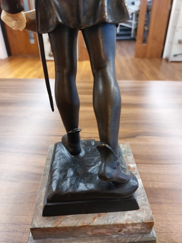 Lot 232 - Eugène Marioton (1854 - 1933), 'Le Couvre-feu'...