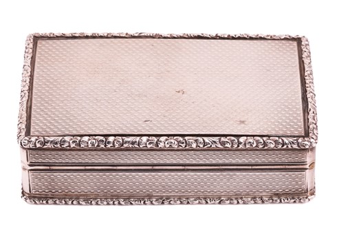 Lot 222 - A Victorian silver table snuff box, by Thomas...