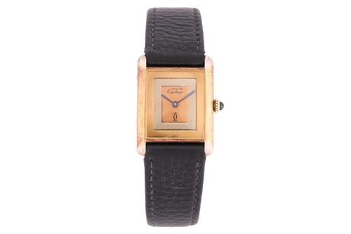 Lot 248 - A Must De Cartier Tri Colour Mechanical...