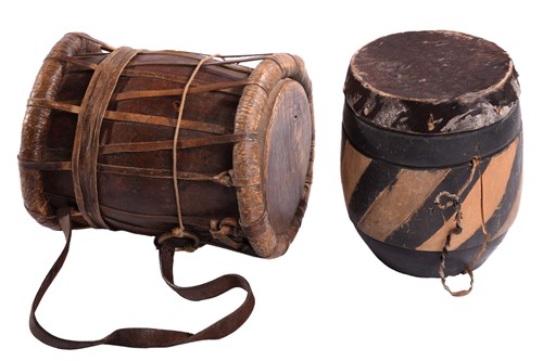 Lot 317 - A group of eight assorted hand-drums, from the...