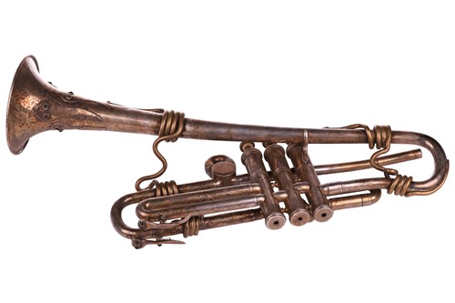 Lot 324 - A bespoke trumpet, modified for Vivian...