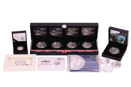 Lot 222 - A Collection of silver commemorative coins...