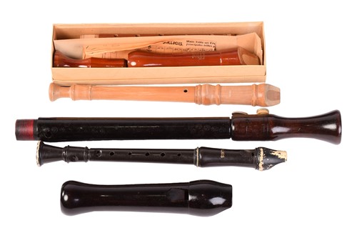 Lot 311 - A collection of woodwind instruments, from the...