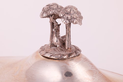 Lot 213 - A pair of George III silver tureens and covers...