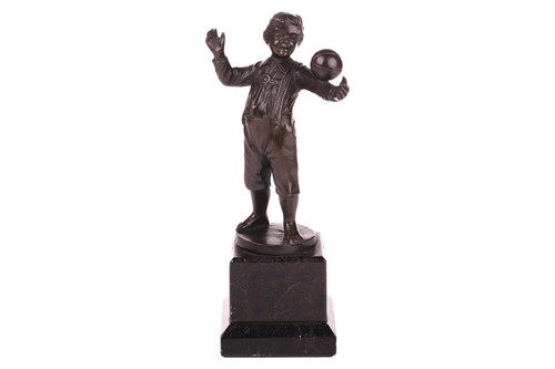 Lot 210 - 20th-century school, a patinated bronze figure...