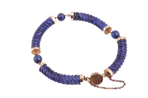 Lot 34 - A small collection of lapis lazuli jewellery...