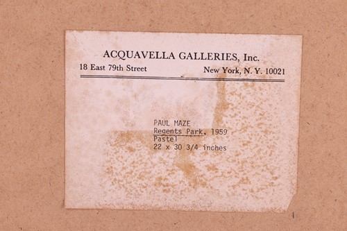 Lot 78 - Paul Maze (1887 - 1979) French, Regents Park,...