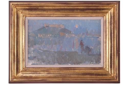 Lot 32 - Martin Yeoman (b. 1953), A moonlight view in...