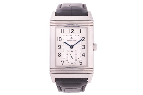 Lot 165 - A Jaeger LeCoultre Grand Reverso Stainless...