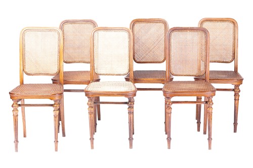 Lot 148 - Gerbruder Thonet; Chair 436(variant) a set of...