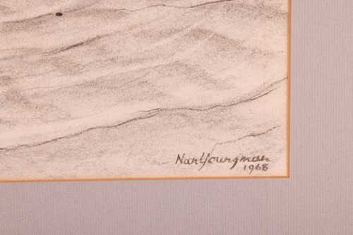 Lot 60 - Nan Youngman (1906-1995), Waves on the beach,...