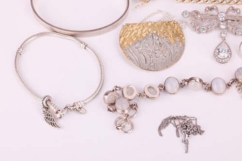 Lot 110 - A Collection of assorted white metal stamped...