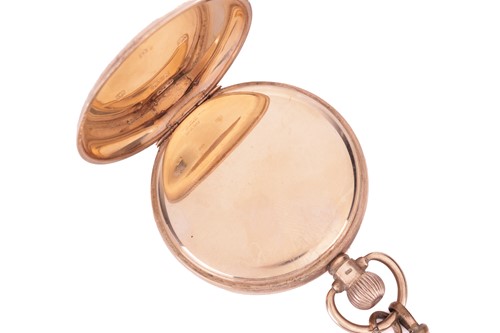 Lot 194 - A 9ct gold half-hunter pocket watch, by...