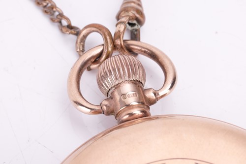 Lot 194 - A 9ct gold half-hunter pocket watch, by...