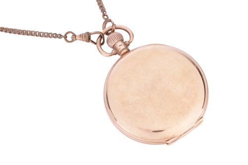 Lot 194 - A 9ct gold half-hunter pocket watch, by...