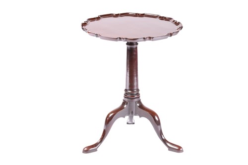 Lot 124 - Early George III Cuban mahogany tripod table,...