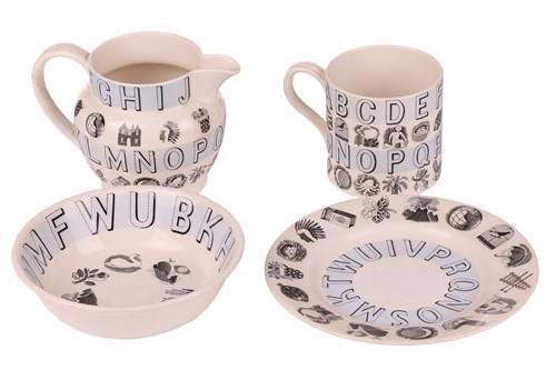 Lot 237 - Eric Ravilious for Wedgwood, an 'Alphabet' set...